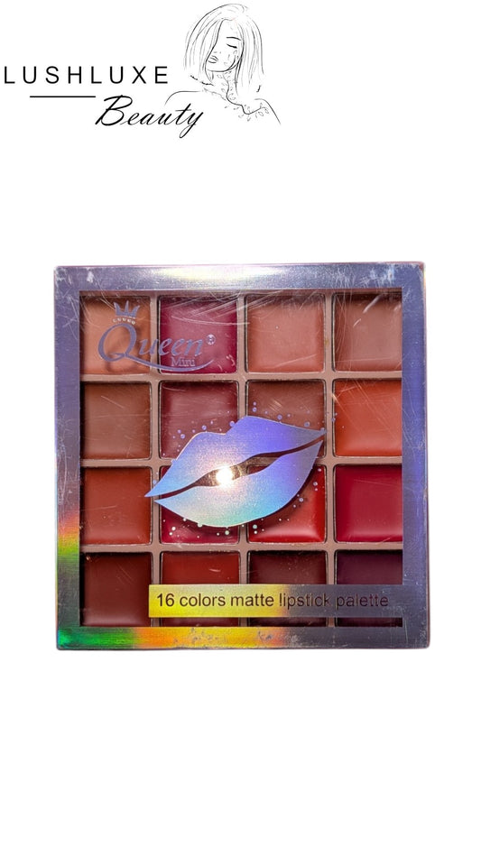 Queens 16 Color Lipstick Palette