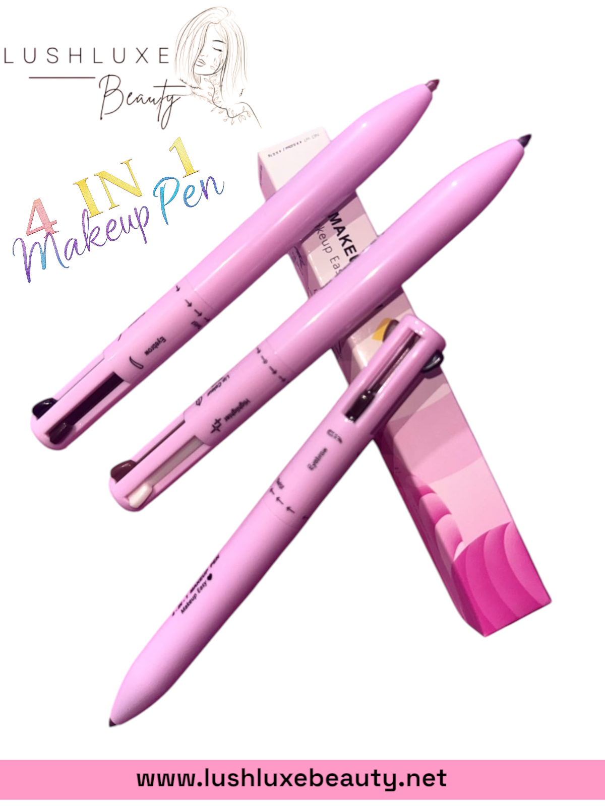 4 in 1 Makeup Pen [Eyeliner, Brow Liner, Lip Liner & Highlighter]